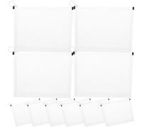 Abaodam 10pcs Thickened 3D File Bag Portable Plastic Document Holder