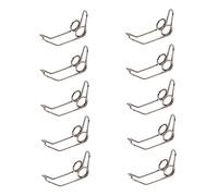 Abaodam 10Pcs Trumpet Watergate Key Springs Replacement Iron Portable 0.86X0.59X0.31Inch Suitable for Most Trumpets on The Market