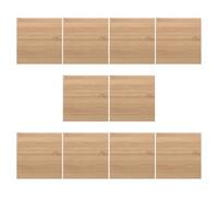 Abaodam 10pcs Unfinished Square Wood Coasters Bamboo Blank Wood Squares 3.2x3.2 in Craft Pieces for Engraving DIY Sessions