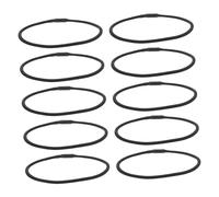 Abaodam 10pcs Universal Black Rubber Elastic Bands Replacement for Condenser Microphone Shock Mount Holder, Resisting Breakage and Wear, Easy Installation for Microphone Shock Mount