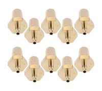 Abaodam 10pcs Universal Copper Air Muffler Nozzles for Stage Fog Machines and Mist Machines, Sturdy Corrosion Resistant Copper Pneumatic Mufflers for Performances and Stage Performances