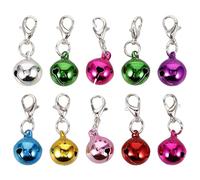 Abaodam 10pcs Wear-resistant Metal Pet Collar Bells for Cat and Dog Stylish Bell Appearance with Connecting Function to Remind You Where Your Pet Is