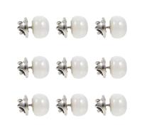 Abaodam 10pcs White Invisible Hidden Snap Buttons Nail-free Clothes Safety Buckles Detachable Collar Brooches for Women’s Shirts Cardigans Skirts Anti-exposure Accessories