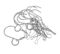 Abaodam 10pcs Wind Spinners Swivel Hooks Rotating Spinner Hook Stainless Steel Silver with Smooth Spinning Mechanism Convenient Hanging Minimalist Aesthetic for Outdoor Decor