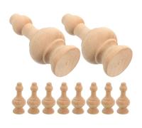 Abaodam 10pcs Wood Balusters with Sturdy Construction and Easy Installation, Small Bridge Structure Decorative Spindles for Staircases and Gardens, Classic Roman Design with Timeless