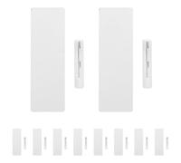 Abaodam 10pcs Wooden Name Tag Holder with Clips and Pins, Blank Name Badge for Trade Show Product Displays and Company Badges, Sturdy White Wood Material for Participants and Officials