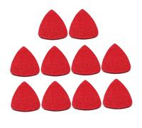 Abaodam 10pcs Wool Felt Guitar Picks Ukulele Plectrums for All Guitar Types Red and Comfortable Grip for Musicians