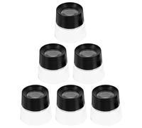 Abaodam 10X Jewelry Magnifying Glass Loupe 6Pcs Pre-Focused Stand Magnifier for Gemstone Inspection Coin Collecting and Watchmaker Repair