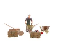 Abaodam 11pcs Miniature Farm Tool Set, Artificial Agricultural Implements for Sand Table Decor, Small Horticulture Accessories for ’ Farm Scene Play and Pretend Farming