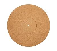 Abaodam 12-inch Cork Turntable Mat Groove, Natural Wood Color, 3mm Thick Vinyl Record Protective Pad for Anti-vibration and Disc Protection, Compatible Record Players and Vinyl Accessories
