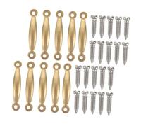 Abaodam 12 Miniature Doll House Furniture Handles Set, Vintage Style round Arc Knobs with Screws, 24 Pieces DIY Replacement for Dollhouse Drawers and Cabinets