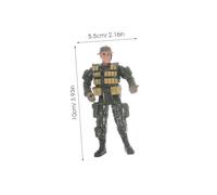 Abaodam 12-Pack Miniature Soldier Models for Boys and Girls Action Figures Military Playset Realistic Army Figurines for Desktop Decoration Role Play