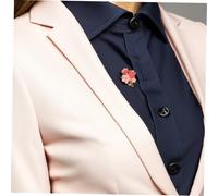 Abaodam 12 Pcs Cherry Blossom Lapel Pins for Women Cute Pink Flower Brooch with Enamel Finish Zinc Alloy Jewelry for Wedding Banquet DIY Clothes Hat Bag Decoration