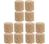 Abaodam 12 Pcs Mini Haystack Model Halloween Table Top Decor Halloween Tabletop Decor Rustic Room Decor Miniature House Decoration Home Decor Doll House Round Hay Bales Tiny Hayrick