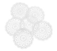 Abaodam 12 pcs Scale DIY Mini House Accessories Realistic and Table Doilies for Miniature Furniture