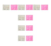 Abaodam 12 Pcs Skull Shape Silicone Fondant Mold for Baking and Cake Decoration, Compact and Reusable Pink Silicone Mold for Making Gifts and Chocolate Treats