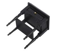 Abaodam 12 Scale Miniature Doll House Bedroom Furniture Black Mini Cabinet Ornament Bedside Table Model for Dollhouse Decor
