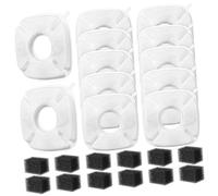 Abaodam 12 Sets Pet Fountain Filter Refills Multi Filtration Replacement for Cat Dog Water Bowls Compatible with Various Brands Providing Extended Use and Efficient Odor Removal