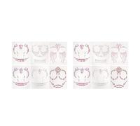 Abaodam 12 Sheets Halloween Face Gems Stickers for Adults, Peel and Stick Temporary Rhinestone Face Jewels Made of Resin and Paper, for Festival and Party Decoration