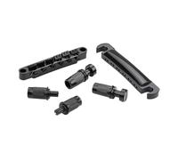 Abaodam 12-string Bridge Saddle Set Electric Guitar Bridge Parts Metal Guitar Pins Tailpiece