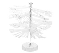 Abaodam 120 Tips Fan-shaped Nail Art Color Display Stand Lightweight Plastic Spiral Nail Colour Rack for Salon Practice