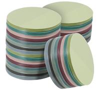 Abaodam 1200 Sheets Assorted Colour round Book Tabs Marker Made of Pet, Repositionable and Easy to Apply Or Remove, for Notebooks and Reading Notes