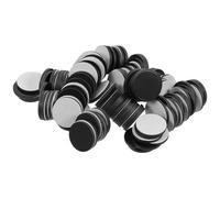 Abaodam 120pcs Black round Rubber Magnetic Dots Self-adhesive Mini Magnets for Fridge, Whiteboards, and DIY Projects, Flexible and Sturdy Magnets for Crafts and Office Use