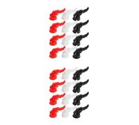 Abaodam 12pairs DIY Devil Horn Hair Clips for Women Halloween Cosplay Accessories Spiral Demon Horn Barrettes in Black Red White Handmade Gothic Vampire Headpiece Hairpins for Costume
