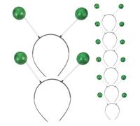 Abaodam 12pcs Alien Antenna Headbands Green Martian Costume Accessories Soft Foam Party Head Boppers for Halloween Cosplay Space-themed Events