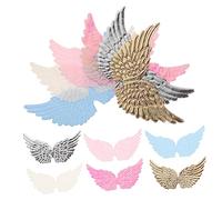 Abaodam 12pcs Angel Wings Accessories for Costume and Craft Decor Wings for Suit Party Embellishments DIY Craft Ornament Miniature for Action Figures and Angel Ornaments Random Color