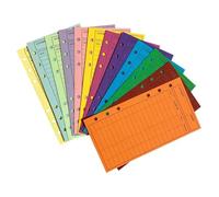 Abaodam 12pcs Assorted Color Paperboard Budget Envelopes for Money Tracking and Consumption Analysis, Stay Organised with Cash Envelopes Set Suitable for Schools and Offices