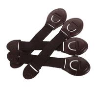Abaodam 12pcs Baby Proof Drawer Locks and Toilet Safety Locks for Toddlers Coffee Color Fabric Strap Design for Home Safety and Baby Protection