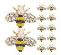 Abaodam 12pcs Bee DIY Charms Nail Ornaments Zinc Alloy Creative Design Childfriendly Essential Nail Art Tool for Professional Artists and DIY Enthusiasts in Professional Salons and Art