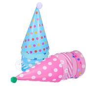 Abaodam 12pcs Birthday Party Cone Hats with Pom Poms Colorful Paper Headwear for Celebrations Photo Booth Props Instant Dress-up Accessories for Festive Fun and Memories