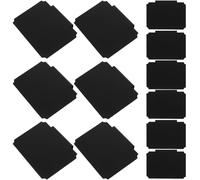 Abaodam 12pcs Black Basket Clip on Labels Made of Sturdy Pp Material, Easy to Carry and Can Be Written, for Clip on Basket to Display Product Information and Organise Storage Bins
