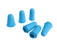 Abaodam 12pcs Blue Silicone Finger Protectors Flexible Fingertip Sleeves for Nail Art Crafting Electronics Repair Medium