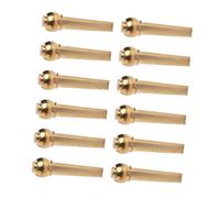 Abaodam 12pcs Brass Guitar String Pin Bridge Pin for Acoustic Guitar String Fixing Nail for Replacing Broken Lost for DIY Repair