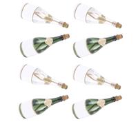 Abaodam 12pcs Bubble Bottles, Empty Wedding Bubble Bottles, Plastic Refillable Decorative Bottle-shaped Party Favors for Wedding Decoration, Outdoor Entertainment, Adults