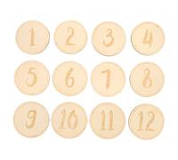 Abaodam 12pcs Cards Growth Recording Monthly Photography Props Newborn Commemorative for First Year Memory for Social Media Updates