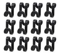 Abaodam 12pcs Clothes Hook Abs Plastic Double-Ended Hanger Connector Hooks with Smooth Edges for Orderly Arrangement Space-Saving Solution in Dormitory and Family Wardrobes