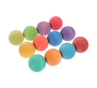 Abaodam 12Pcs Colored Frosted Balls Educational Learning for Color Sorting Matching Play Safe Sensory Plaything for Creative Development