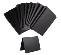 Abaodam 12pcs Decorative Blackboards Price Boards Mini Plastic Billboards Double-Sided Erasable Writing Message Table Decor Photo Prop