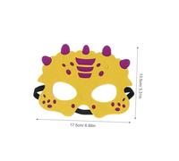 Abaodam 12pcs Dinosaur Felt Masks for Halloween Party and Birthday Pretend Play Lightweight Breathable Soft Material Cosplay Props for Indoor Outdoor Roleplaying Adventures
