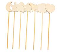 Abaodam 12pcs DIY Fairy Wands for Hand Painting Craft Unfinished Wooden Fairy Sticks Mixed Styles for Party Dress-up and Creative Play