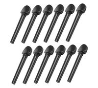 Abaodam 12pcs Ebony Tuning Pegs Fisheye Inlay for Violin Replacement String Instrument Accessories for Easy Tuning and Enhanced Sound