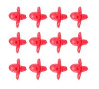 Abaodam 12pcs Flower Bird Feeder Replacement for Hummingbirds and Birds Practical Plastic Flower Shape Feeding Tools and Natural Appearance Outdoors