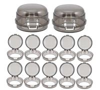 Abaodam 12pcs Gas Stove Knob Covers Child Proof Safety Knob Protectors for Kitchen Cooking, Black Sturdy Plastic Protective Gas Cooker Switch Guards for Toddler Safety
