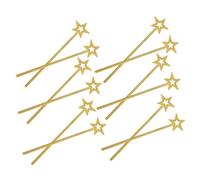 Abaodam 12pcs Glitter Sparkly Star Wands Princess Angel Fairy Sticks with Shimmering Star Detail for Birthday Halloween Christmas Party Wedding Cosplay and Group Play