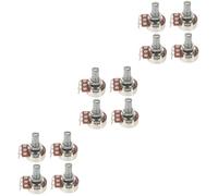 Abaodam 12pcs Guitar Potentiometer Linear Taper Split Shaft Replacement for Guitar Volume Control for Music Studio Accessories and Equipment