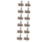 Abaodam 12pcs Guitar Potentiometer Linear Taper Volume Control Replacement for Electric Guitar Accessories Split Shaft Potentiometer Kit for Music Studio